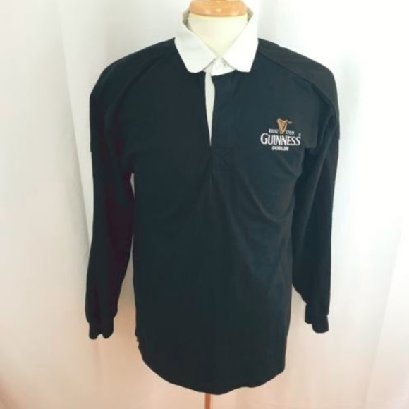 guinness long sleeve rugby shirt